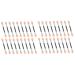 Baluue 100 Pcs Women Eyeshadow Brush Eyebrow Eyeliner Eye Spoolie Brush Pink 8x1cmx2pcs Pinkx2pcs