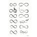 Mini Tattoos 2 Sheets - Anchor Heart Bird Eight Infinity Lines Cartoon Art Stickers - Waterproof Temporary Body Fake Tattoo for Men Women Teens - Buy Online on GoSupps.com