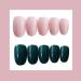 Shop HUIL Artificial Nails - Pink & Green Round Head Solid Color False Nails for Perfect Manicure - International Shipping Available - Buy Online on GoSupps.com