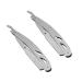 Beaupretty 2 Stk razor holder made of stainless steel razor plane holder Razor planer Stand Light shaver holder razor blade organizer vintage shaver holder vintage razor for men as shown 2 PCs