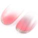 Short False Nails Glossy French Pink Square Nude Golden Glitter Press on Full Cover 24Pcs Acrylic Art Nial Tips for Women and Girls - Buy Online on GoSupps.com