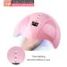 Portable UV Lamp LED Nail Kit with Electric Nail Drill - Pink Nail Art Set - Buy Online on GoSupps.com