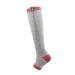 Compression stockings with zipper for men and women 20 30 mmHg open toes knee high support socks for varicose veins edema l gray