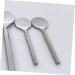 minkissy Cuill re Maquillage M tal Outil de Soin Facial R utilisable Petite Cuill re Cosm tique pour Application Pr cise de Cr mes et Masques 5.00X1.50X0.30CM argent - Buy Online on GoSupps.com