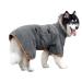 Leapbeast Dogsbadema from a microfases quickly drying with Velcro fastener very absorbent and with adjustable straps (XL gray) XL gray
