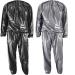 Heavy Duty Sauna Suit Men Women Weight Loss Exercise Slimming Gym Fitness Workout Anti-Rip Sweat Suit XX-Large Black