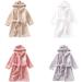 Miyanuby Baby Boys Girls Soft Flannel Bathrobe - Eisbear Animal Hoodie for Kids 5-6 Years - Perfect Homewear & Gift - Buy Online on GoSupps.com