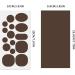 Down Jacket Repair Patches 30 Pieces | Self-Adhesive & Waterproof Polyester Repair Kit - Dark Brown - Buy Online on GoSupps.com
