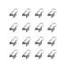 Pandahall 50pcs 304 Stainless Steel Fold Over Crimp Cord Ends Fold Over Cord Ends Leather Ribbon Ending Clasp Tips End Clamp Jewelry Connector Components Jewelry Making 8x4mm 0Fold-8x4mm