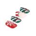 Brishow Christmas Press-On Nails - Red Artificial Short False Nails with Snow Moose | 24 Pcs for Women & Girls - Buy Online on GoSupps.com