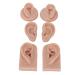 3 Pairs Silicone Ear Model, Soft Flexible Simulation Human Ear Model for Jewelry Display, 3 Colors Practical Piercing Practice Tool for Beginners, Multipurpose Fake Ear for(Medium Skin Color)