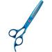MOONTAY Professional Dog Care Shear Set - Curved Straight Chunker & Thinning Scissors for Pet Grooming - High-Quality Blue Dog Grooming Scissors - Buy Online on GoSupps.com