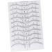 Baluue 10pcs Set Eyebrow Stencil Microblading Eyebrow Ruler Brow Ruler Sticker Eyebrow Template White - Buy Online on GoSupps.com