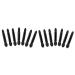 FOYTOKI 100 Pcs Makeup Eyeshadow Brush Eyeshadow Double Sided Eyeshadow Brush Kit Black