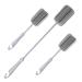 DTYZB 3 Pack 2 Size Sponge Clean Brush with Plastic Handle for Coffee Glasses Pot Milk Cup Mugs Wine Bottle Baby Bottles Kitchen Clean Dish Washing Feeding-Bottle one 15" Two 9.8" Grey