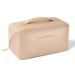 Aucuu Premium PU Cosmetic Bag Travel Bag Large Capacity Layered Cosmetic Bag Zipper Bag Portable Travel Organizer Multifunctional Waterproof Bag Easy to Carry - Gift for Women (Pink) #1 Pink-1