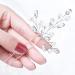 Bridal Pearl Crystal Hair Pins - Wedding Hair Accessories for Women & Girls (Pack of 3) - Buy Online on GoSupps.com