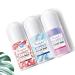 Beauty Host Deodorant Roller Set of 3 Floral World Ocean Wind Sweet Kiss Scents - Buy Online on GoSupps.com