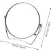 FOMIYES Rotating Vanity Mirror - Double Sided Foldable Desktop Makeup Mirror with Stand - Silver 10x10cm - Buy Online on GoSupps.com