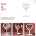 Minkissy LED Love Heart Desktop Makeup Mirror - Touch Sensor Cosmetic Mirror for Home Dormitory - Buy Online on GoSupps.com