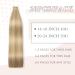 YDDM Real Hair Tape Extensions 20Pcs 60cm Ash Blonde - Invisible Skin Weft 24inch 18/613# - Premium Quality Hair Extensions - Buy Online on GoSupps.com