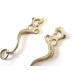 PS Horse Articles Hackamore Dragon Gold or silver coloured - 1 pair of legs decorated colour gold