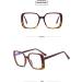 Buy Pin Temples TR90 Square Frame Blue Light Blocking Glasses for Men & Women - Anti UV Computer & Reading Glasses - Tea-Flower 54mm - Buy Online on GoSupps.com