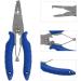 Amoygoog Fishing Pliers | Stainless Steel Needle Nose Pliers with Split Ring Hooks Remover | Cut Fishing Line Multitool with Sheath | Telescopic Lanyard - Buy Online on GoSupps.com