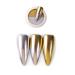 Shogpon nail glitter super glossy mirror chrome glitter sparkle spell nail powder manicure nail art decoration pigment (two -color powder) gold and silver silver gold