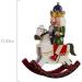 Wooden Rocking Horse Christmas Nutcracker Decorations 12 Inch Nutcracker Soldier Figurine Ride Rocker Horse Toy Xmas Gift Collectible Holiday Decor Home Ornaments Christmas Decoration(A) - Buy Online on GoSupps.com