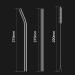 HeykirHome 12-Pack Reusable Glass Straws 8.5''x10 MM - 6 Straight, 6 Bent, 2 Cleaning Brushes - Ideal for Smoothies, Tea, Juice - Buy Online on GoSupps.com