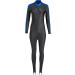 Aqua Blue Sport Skin Spandex Body Suit - Perfect for Surfing, Diving, Snorkeling - 50+ UPF - Small - Buy Online on GoSupps.com