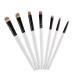 QSMY Blush Brushes For Makeup 7 Makeup Brush Set White Rod Black Tube Three Color Hair Makeup Brush (Color : White)