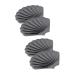 Amosfun 4 Pcs Soap Box Soap Drainer Dish Silicone Containers Bar Soap Holder Anti-slip Soap Holder Soap Keeper Bathroom Soap Stand Draining Soap Dishes Silica Gel Clean Sponge Holder