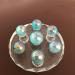 7pcs Blue Plated Stone Ball Set Pieces of Yellowstone Stone Broken Seven Star Array of Classical feng Shui Pendulum Beautiful Crystal - Buy Online on GoSupps.com