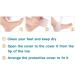 2 Pairs Gel Heel Socks - Silicone Heel Pads for Plantar Fasciitis & Pain Relief Comfort for Crack Heels & Painful Feet - Buy Online on GoSupps.com