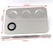 Miamay 6x4 Inches Stainless Steel Makeup Palette with 3-Dents Nail-Art Mixing Palette and 6 Inches Spatula Tool - Buy Online on GoSupps.com