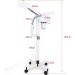 Lampadaire loupe vapeur faciale 2 en 1 rotation 360 pour salon de beaut  - Buy Online on GoSupps.com