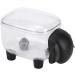 BOW High-Quality Moisture-Proof Cotton Pad Holder for Makeup | Black Lamb Design - Ideal for Cotton Swabs & Light Makeup Storage - Buy Online on GoSupps.com