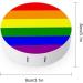 LGBT Pride Flag Round Case For Contact Lens Kit Storage Box with Mirror Printed - Buy Online on GoSupps.com
