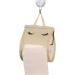 Toilet Paper Cute Eyelash Shape Cotton Toilet Paper Storage | Toilet Paper Dispenser Box for Camping Bathroom RV Car Travel No Glue or Drill Needed Beige - Buy Online on GoSupps.com