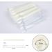Hedmedum 100 PCS False Nail Art Tips Display Sticks with Metal Split Ring - Clear & White | Gel Polish Salon Practice Tools - Buy Online on GoSupps.com