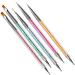 5pcs Nail Art Pens Nails Art Liner Brush Point Drill Drawing Brush Pen for DIY Designs