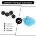 VLIKE .68 Caliber Rubber Paintballs - Soft Reusable Riot Training Balls (Black, 120 Count) - Buy Online on GoSupps.com