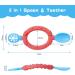 Vicloon Silicone Baby Spoon and Fork Set for Self-Feeding | 2 Pcs Weaning Utensils for Infant Toddler Children | First Led Training | 6 Months and Up | Red & Blue Color Contrast - Buy Online on GoSupps.com