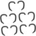 SOLUSTRE Ear Corrector Tools Sticker Holder - 25 Pairs Ear Protectors for Masks - Silicone Auricle Correction - Black - Pack of 5 - Buy Online on GoSupps.com