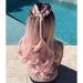 Buy Pink Long Synthetic Lace Front Women's Wig Natural Wave Hairstyle for Instant Glam - Buy Online on GoSupps.com