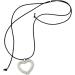 Oralgos Adjustable Black Rope Necklace with Pearls & Heart Fans - Stylish Choker for Girls - Fashionable Collarbone Chain - Buy Online on GoSupps.com