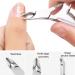 Premium 2-Part Nail Skin Pliers & Dead Skin Fork Set - Stainless Steel Nail Cutter for Perfect Toenail & Nail Care - Buy Online on GoSupps.com