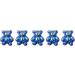 FEIlei 5PCS Cute Bear Nail Rhinestones Resin Bear Nail Gems Gummy Bear Nail Charms - Buy Online on GoSupps.com